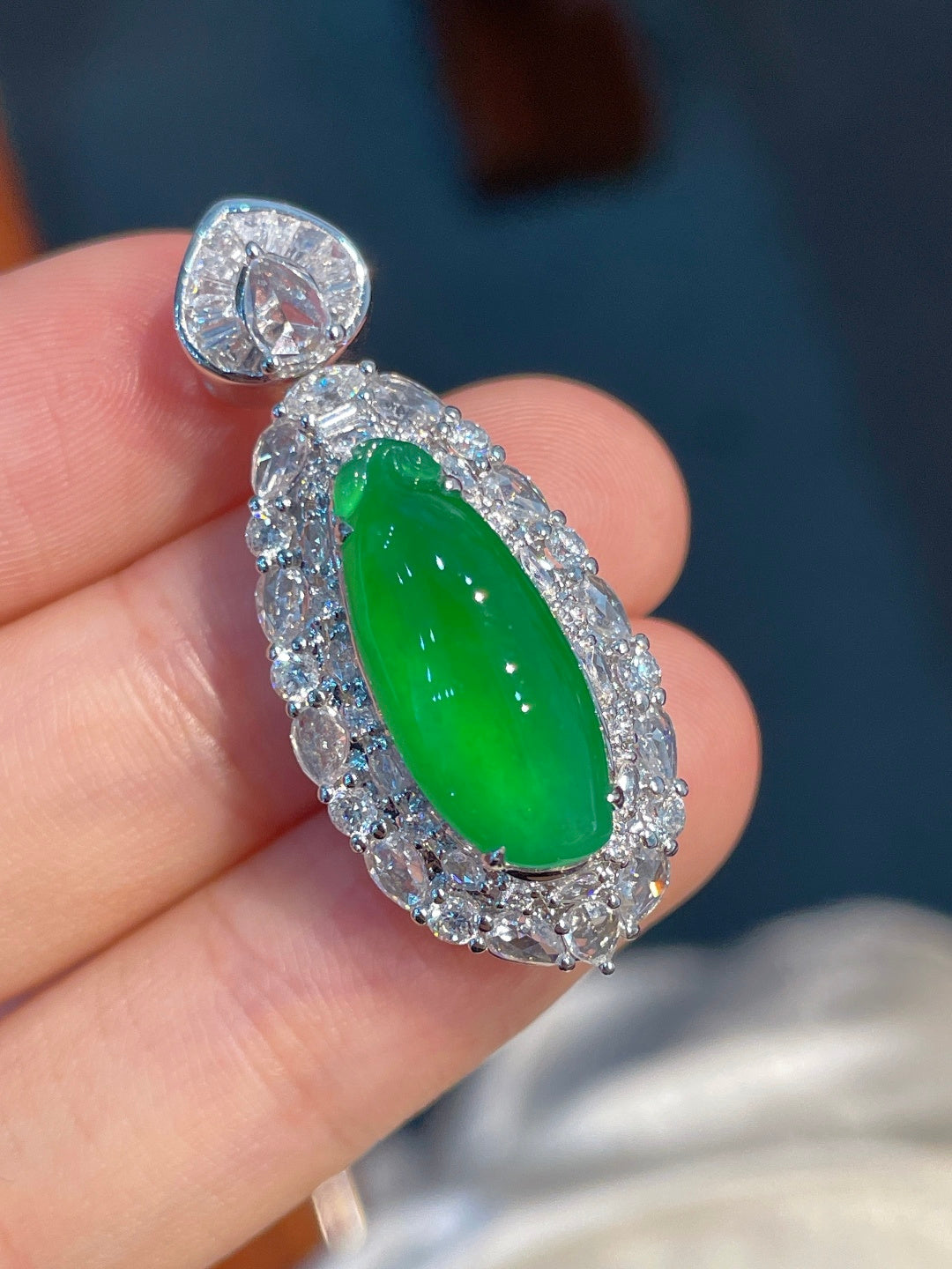 Mặt dây phúc qua dương lục hoàn hảo mạ vàng 18k không bớt giá khuyến nghị mạnh (wg0022821)