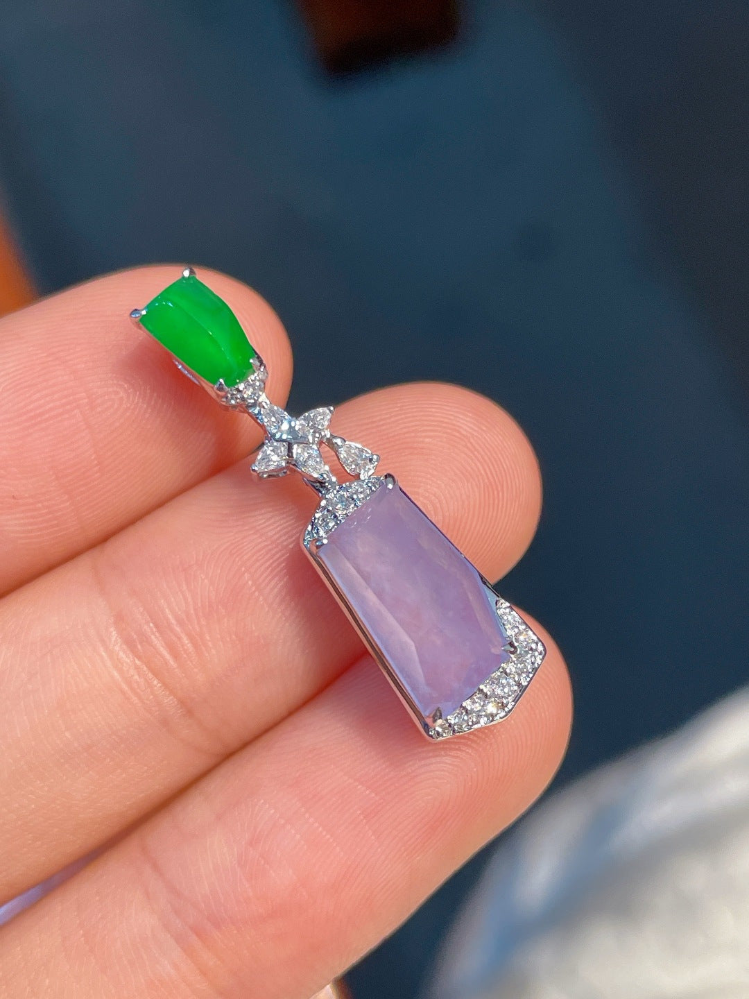 Mặt dây Tím Ngọc Lan hoàn hảo mạ vàng 18k không mặc cả khuyến nghị mạnh mẽ