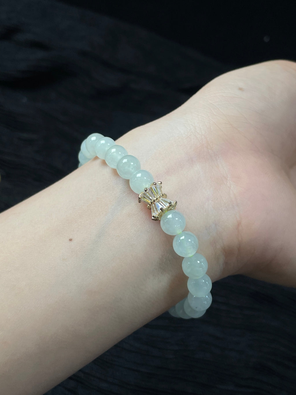 Vòng tay ngọc phỉ thúy tự nhiên kèm hộp quà + giấy chứng nhận, size 5.5, mã số: 7-7DD (wg0024402)