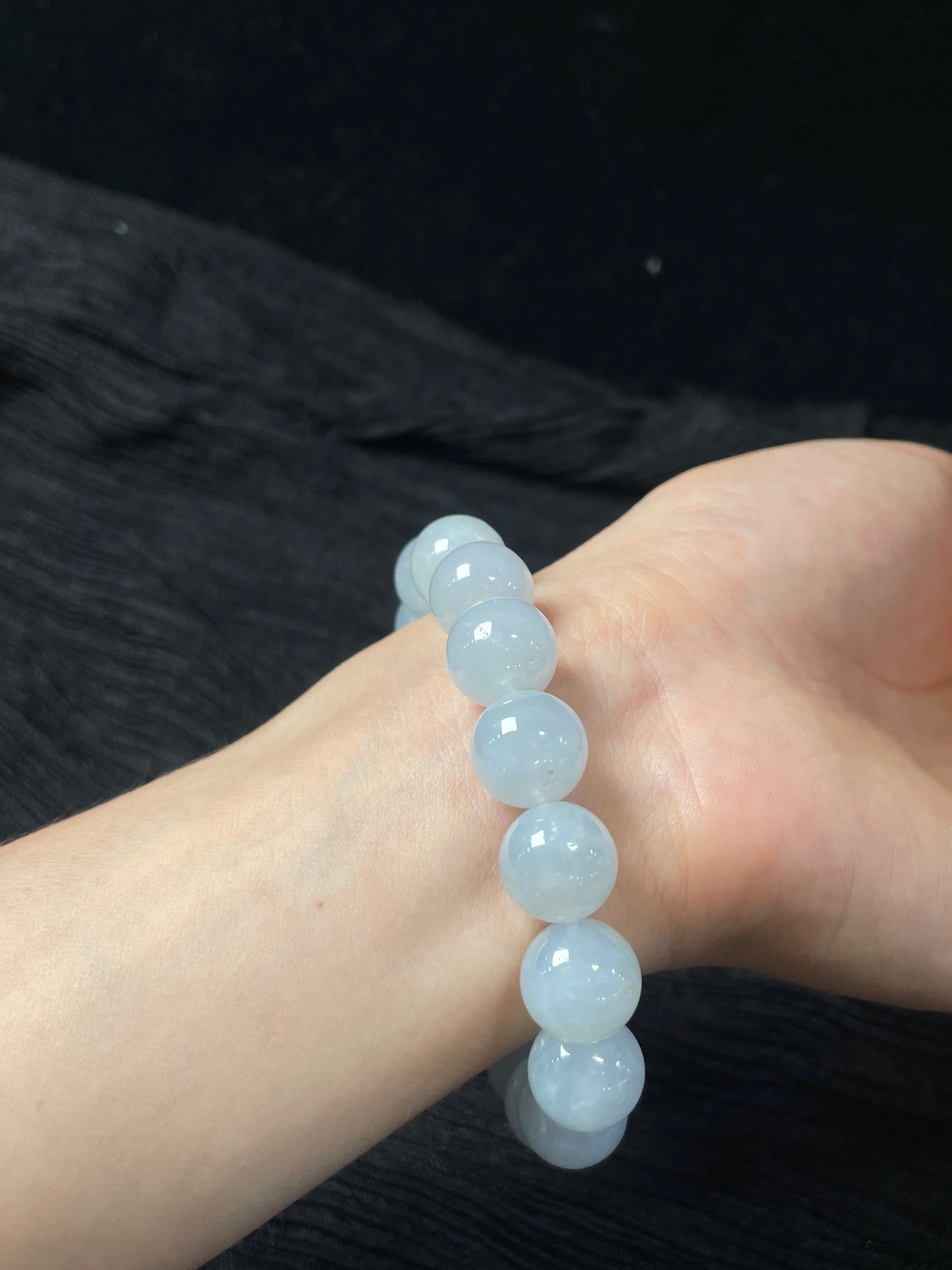 Vòng tay Ngọc Phỉ Thúy tự nhiên Hộp quà tặng + Giấy chứng nhận Kích thước 11.6 Mã số: 5-5DD (wg0024376)