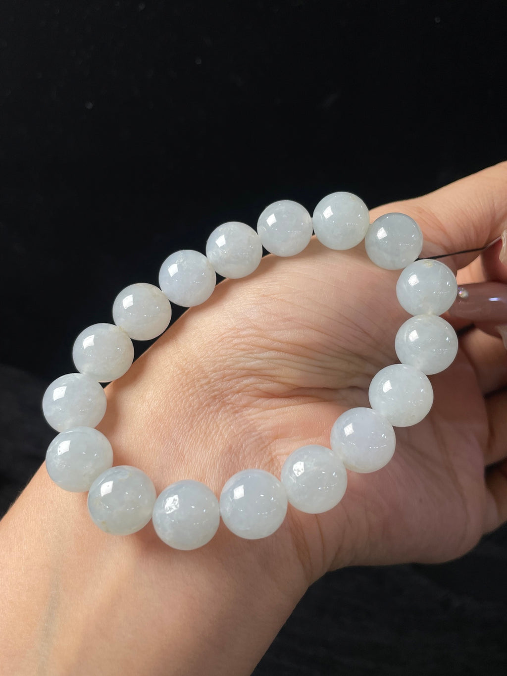 Vòng tay Ngọc Phỉ Thúy tự nhiên Hộp quà tặng + Giấy chứng nhận Kích thước 11.6 Mã số: 5-5DD (wg0024376)