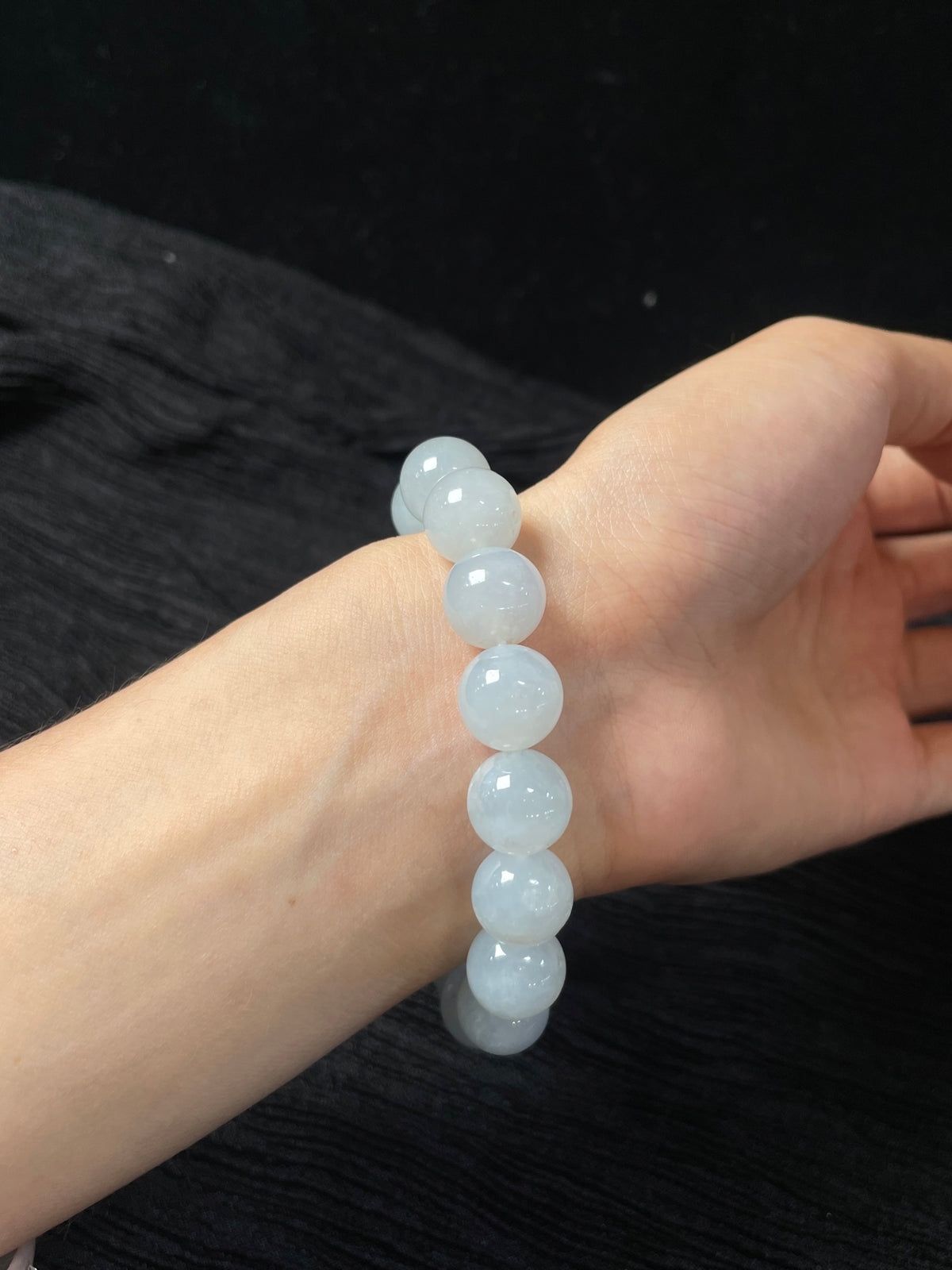 Vòng tay Ngọc Phỉ Thúy tự nhiên Hộp quà tặng + Giấy chứng nhận Kích thước 11.6 Mã số: 5-5DD (wg0024376)