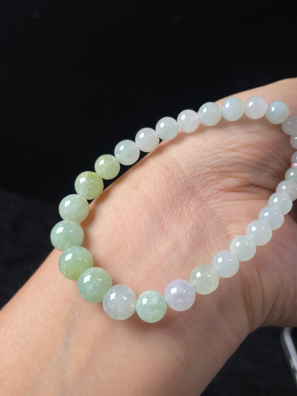 Vòng tay Ngọc Phỉ Thúy tự nhiên  Hộp quà + Giấy chứng nhận  Kích thước 5.5-9  Mã số: 6-24DD (wg0024617)