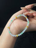 Vòng tay ngọc phỉ thúy tự nhiên kèm hộp quà + giấy chứng nhận, size 5, mã số: 6-24DD (wg0024610)
