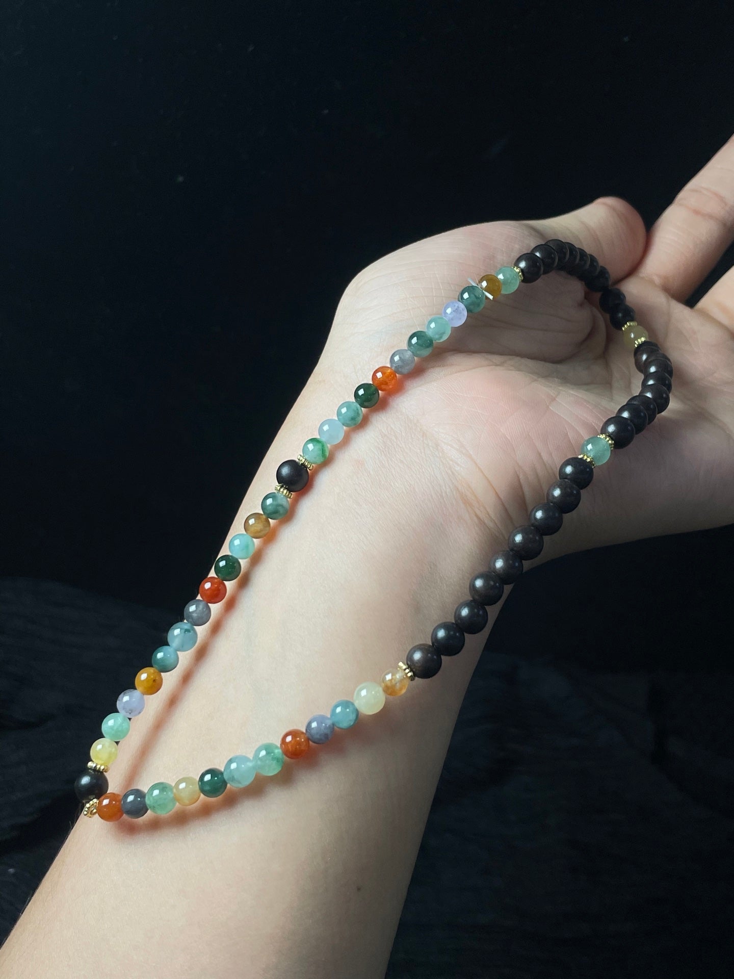 Vòng hạt ngọc phỉ thúy tự nhiên, tặng kèm hộp quà + giấy chứng nhận, kích thước hạt 5.5mm, mã số: 7-7DD (wg0024603)