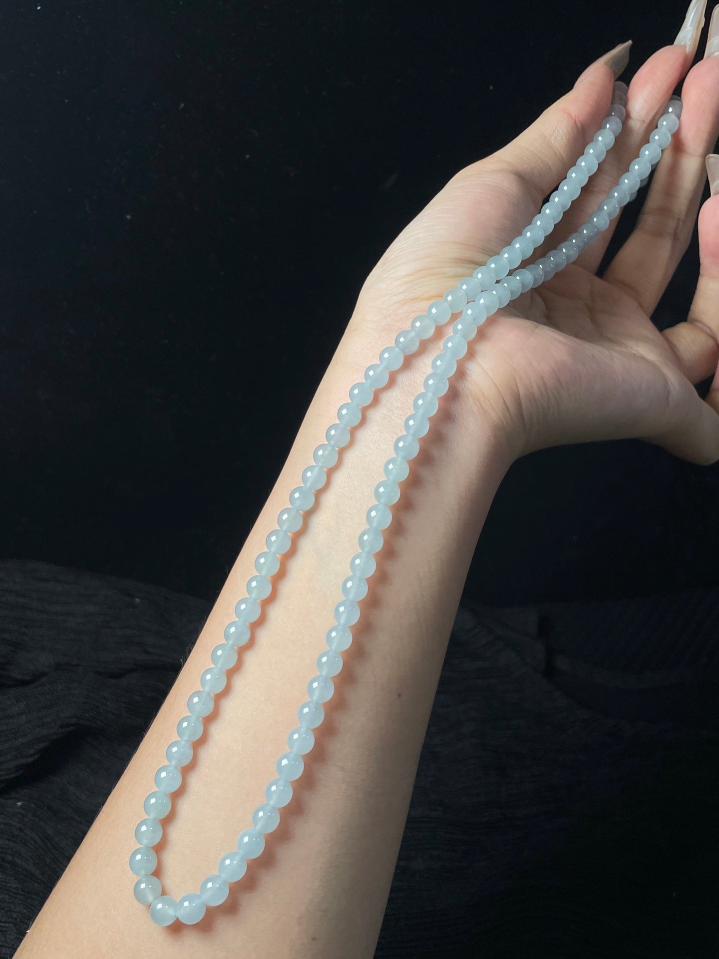 Vòng tay ngọc bích thiên nhiên kèm hộp quà và giấy chứng nhận, size 6, mã số: 7-7DD (wg0024602)