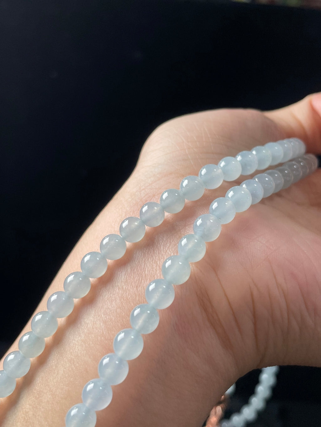 Vòng tay ngọc bích thiên nhiên kèm hộp quà và giấy chứng nhận, size 6, mã số: 7-7DD (wg0024602)