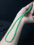 Vòng hạt ngọc phỉ thúy tự nhiên kèm hộp quà + giấy chứng nhận, cỡ hạt 3.8mm, mã số: 7-6FG (wg0024597)